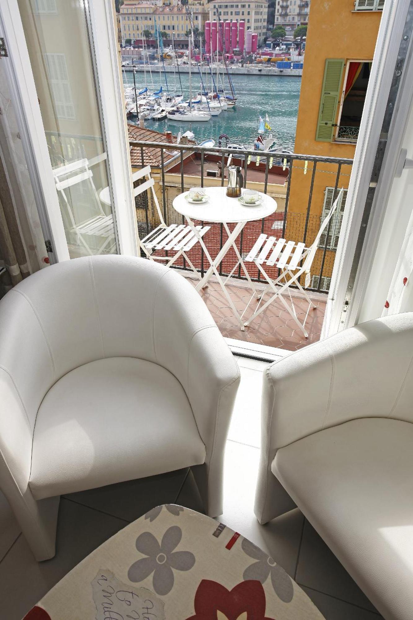 Aigue-Marine - Superbe Appartement Vue Mer 4 Personnes Au Port De 尼斯 外观 照片