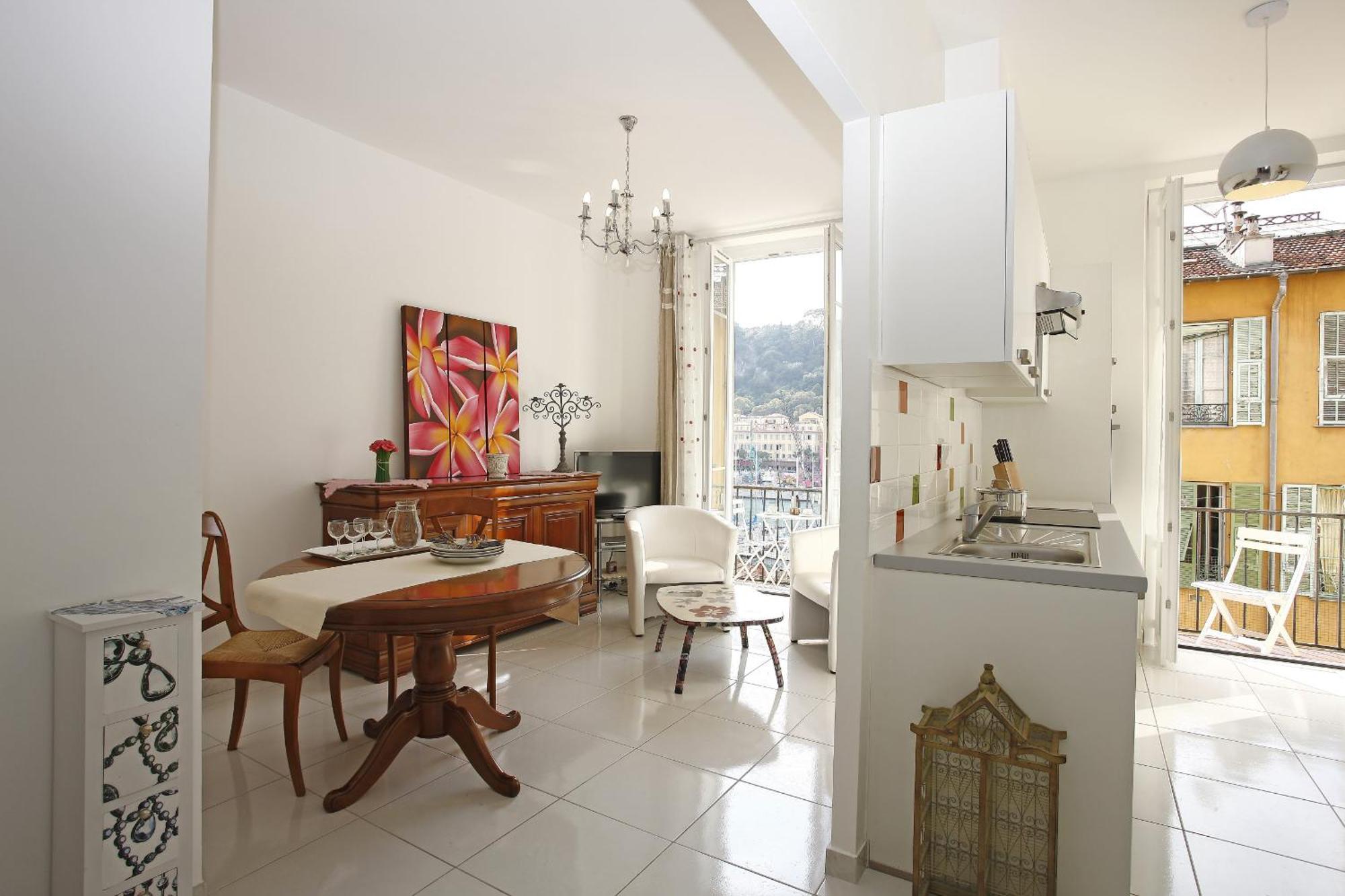 Aigue-Marine - Superbe Appartement Vue Mer 4 Personnes Au Port De 尼斯 外观 照片